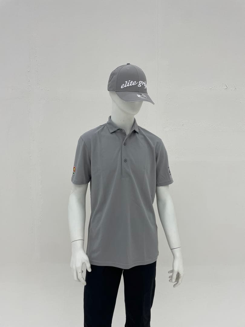 エリートグリップ　無地半袖ポロシャツ　グレー　L 新品