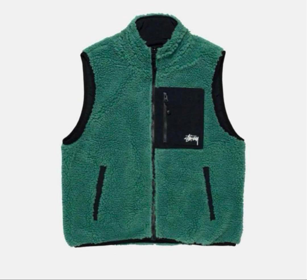 Zz stussy ボアベスト ボアジャケット
