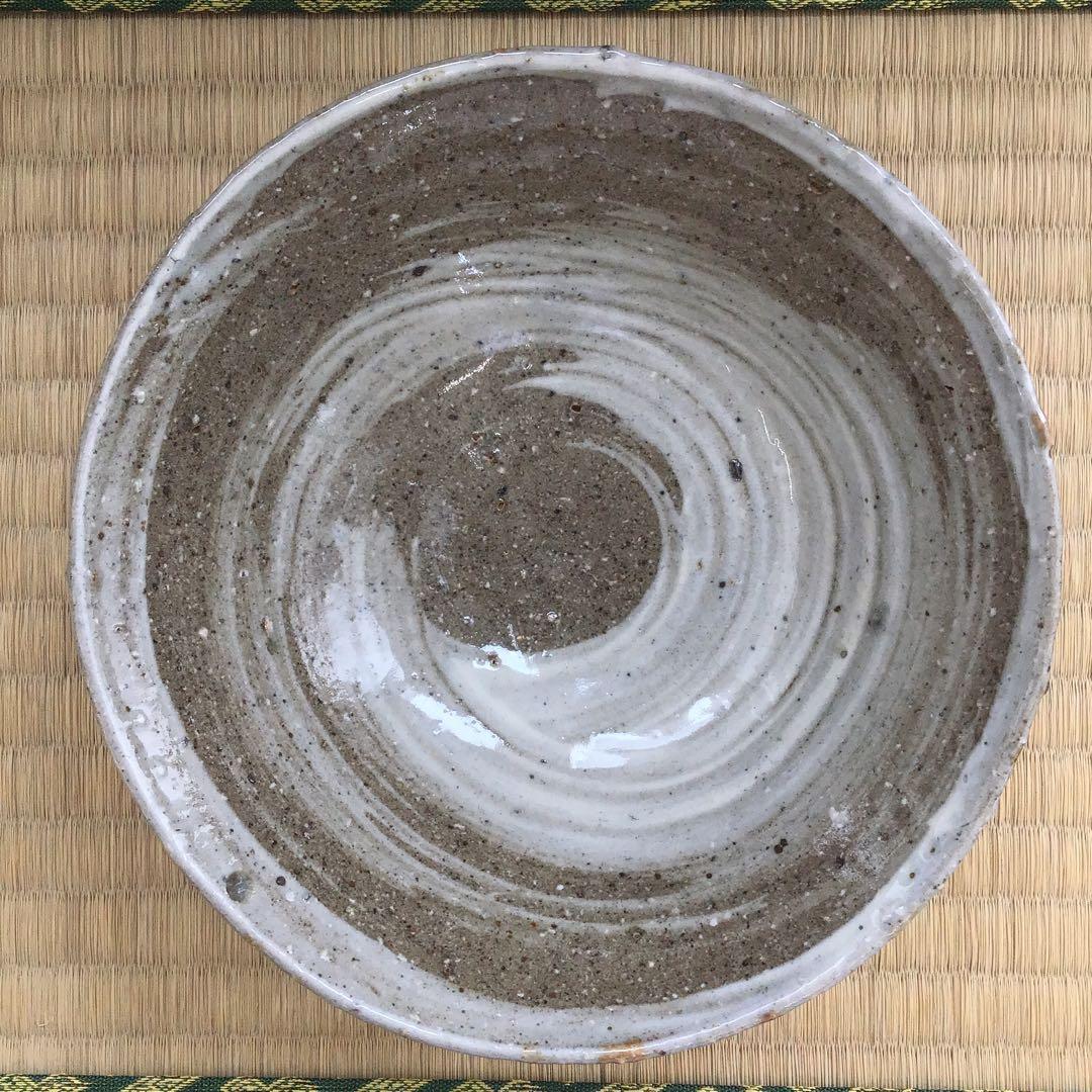 茶道具 茶碗   刷毛目平茶碗  常滑市立陶芸研究所  大迫みきお 造N239C