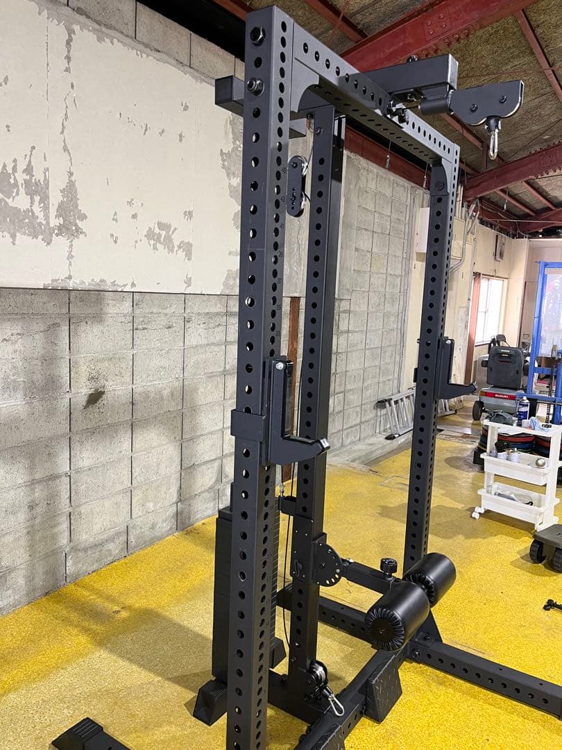【美品】MBCスクワットラック+ラットプル　VILLAINプレート125kg