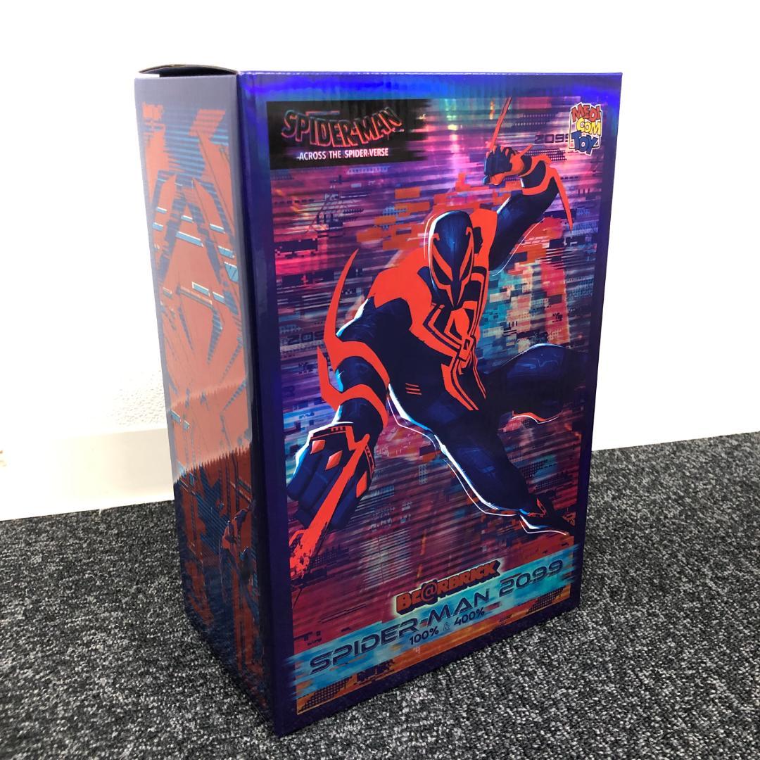 【新品未開封】BS047/ベアブリック/スパイダーマン2099/100%400%