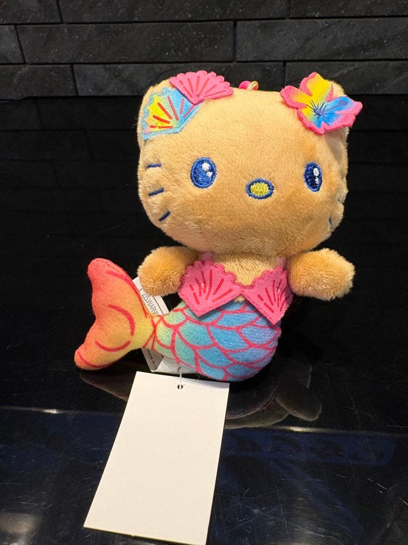【ハワイ限定】日焼けキティ マーメイド ぬいぐるみキーホルダー ３点セット