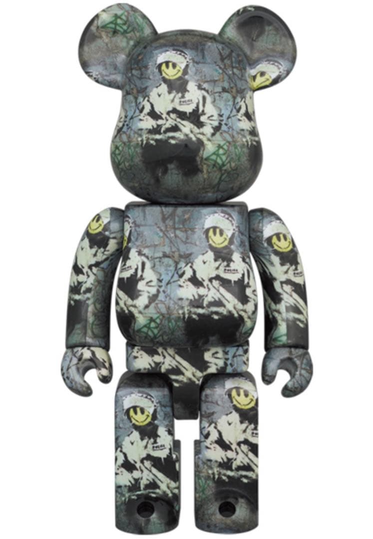 ベアブリック1000% RIOT COP BRANDALISM banksy