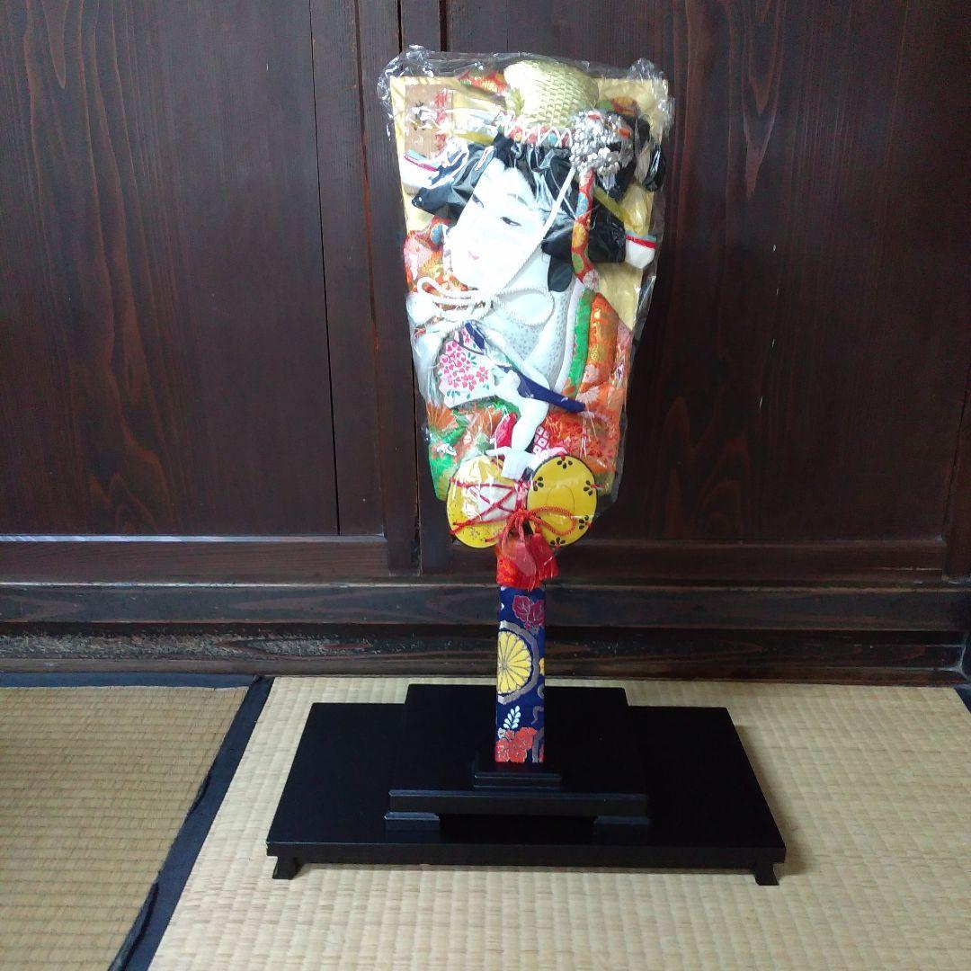 羽子板　60センチ　吉徳大光　「浅妻」　台座付