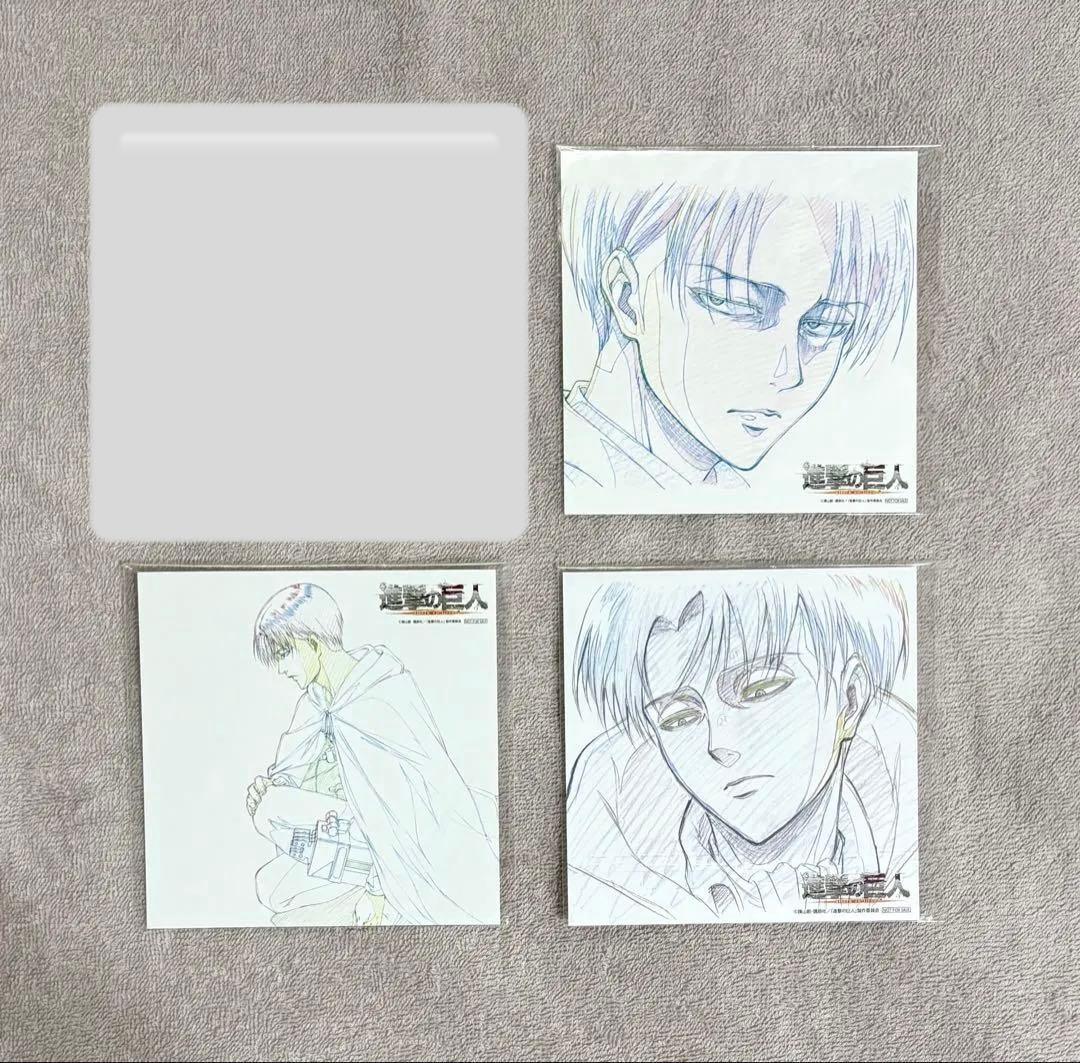 進撃の巨人　リヴァイ　原画　イラストカード　複製原画　　特典　非売品　【希少】