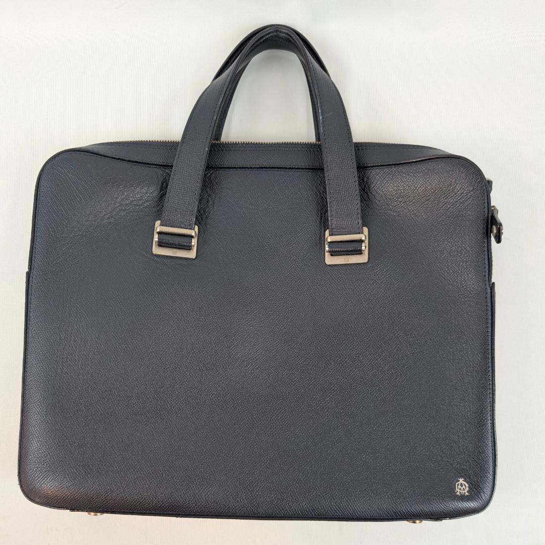 dunhill ダンヒル カドガン スリムドキュメントケース レザー ネイビー