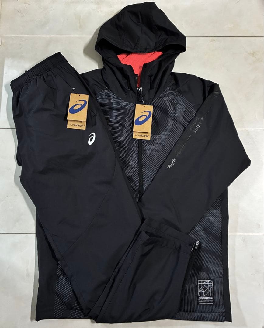 あ*か様 【新品】ASICS/裏トリコットグラフィック ウインドブレーカーフーデ