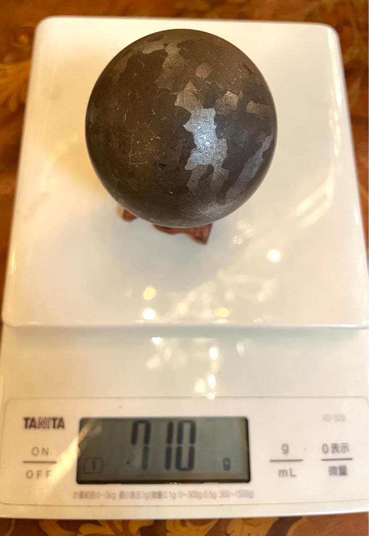※meiohsetsuna カンポデルシエロB 隕石丸玉　約5cm