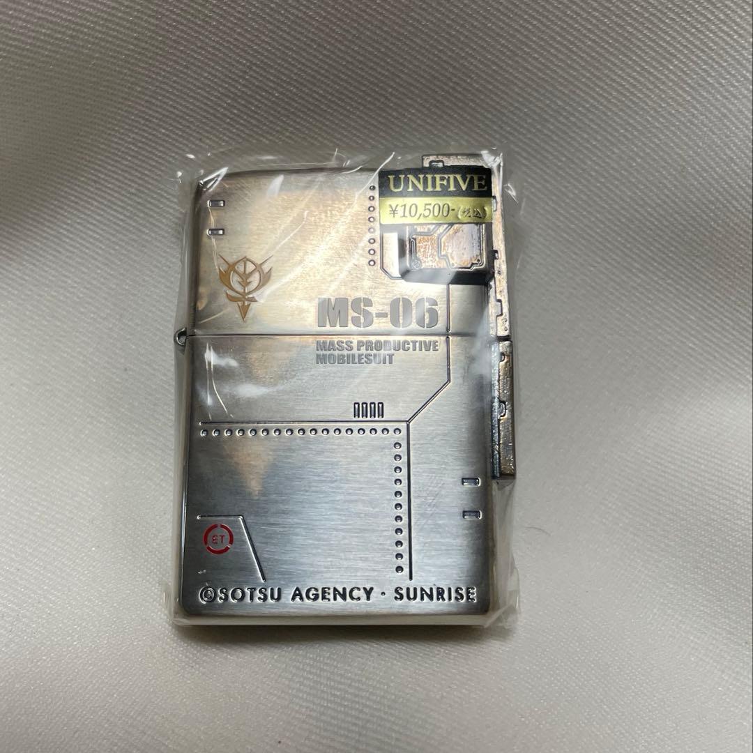 I*t様 未使用　ユニファイブ製　機動戦士ガンダム「MS-06」ザクのZIPPO