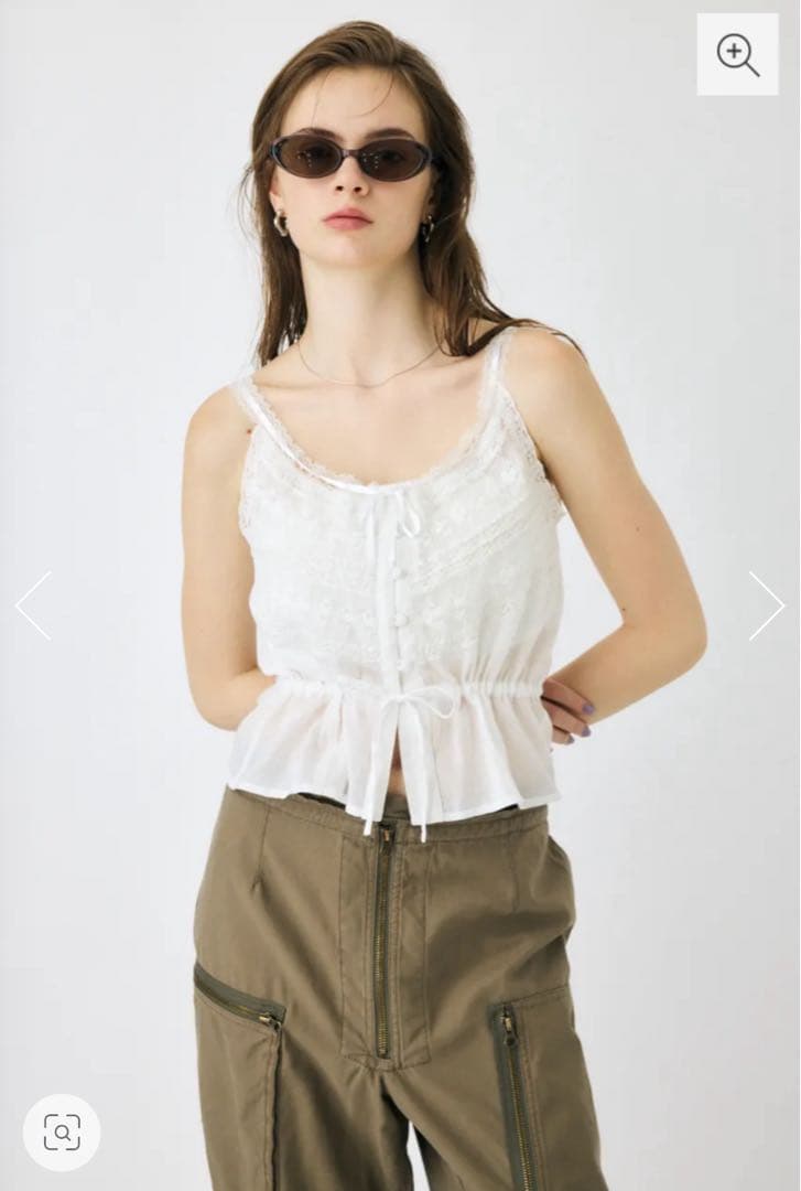 MOUSSYブラウス LACE CAMI
