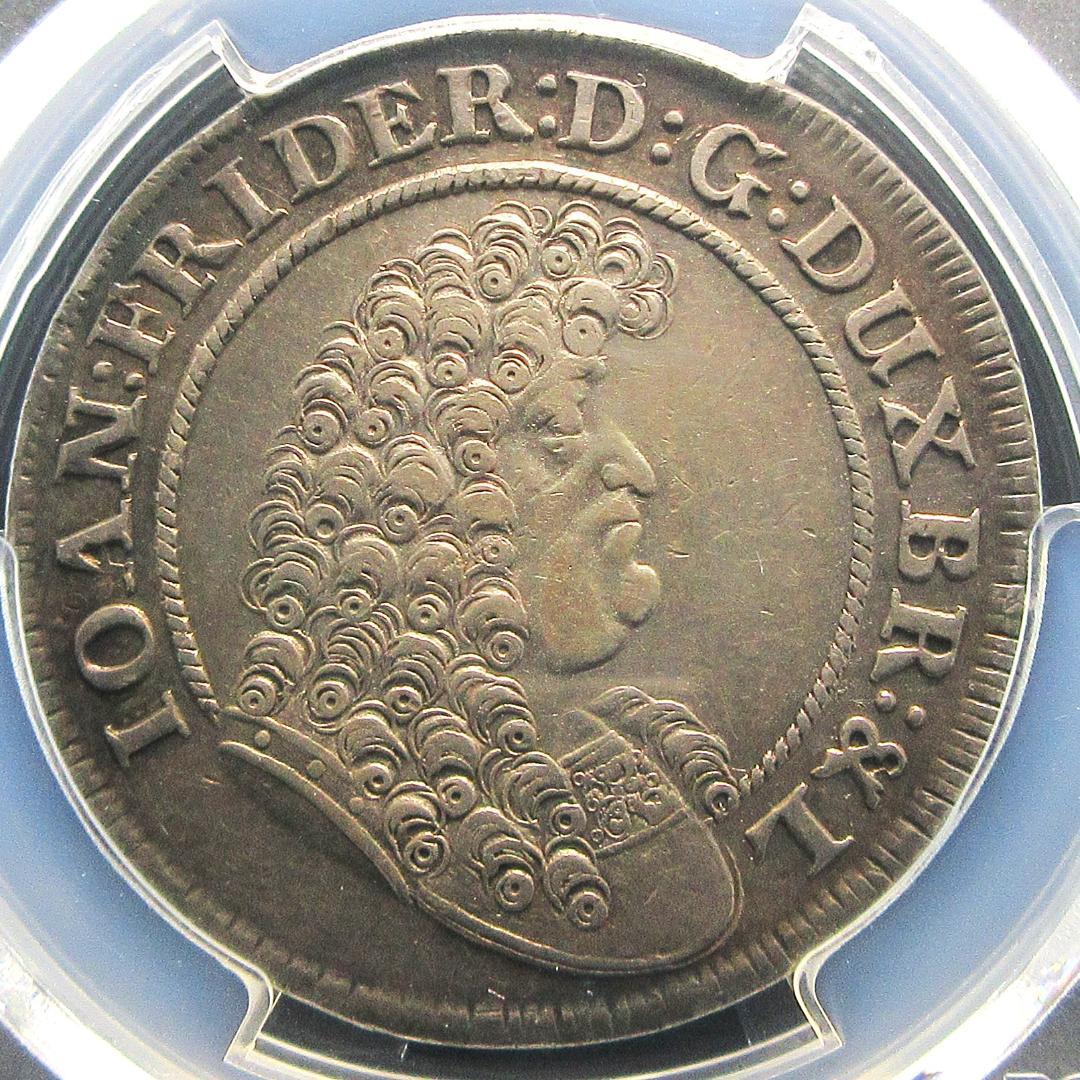 1679 ドイツ 2/3 ターラー 銀貨 PCGS ブラウンシュヴァイク 