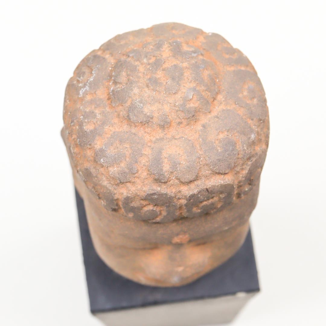 石造 仏頭 カンボジア クメール美術