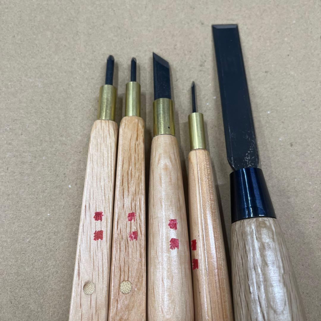 研綱　版画刀