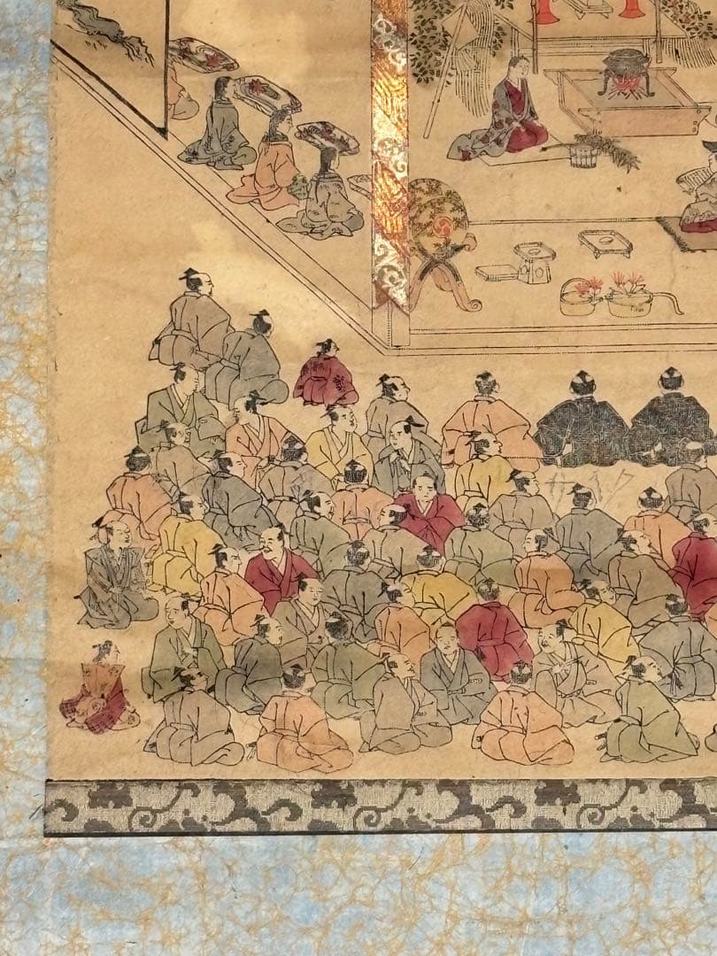 「伊勢大々御神祭之図」江戸時代彩色木版画 1幅|伊勢神宮 掛軸 掛け軸 三重県
