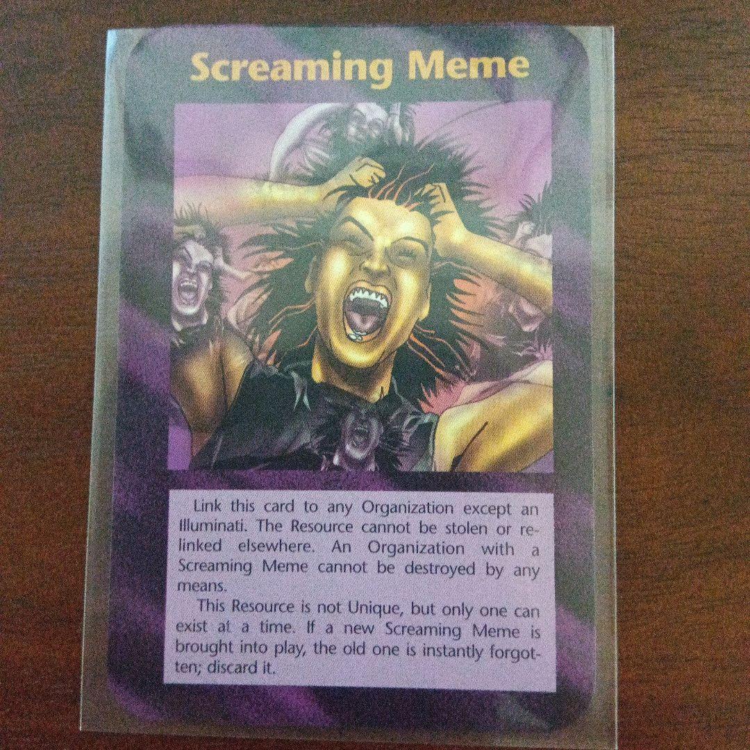 イルミナティカード　Screaming Meme（叫ぶミーム）