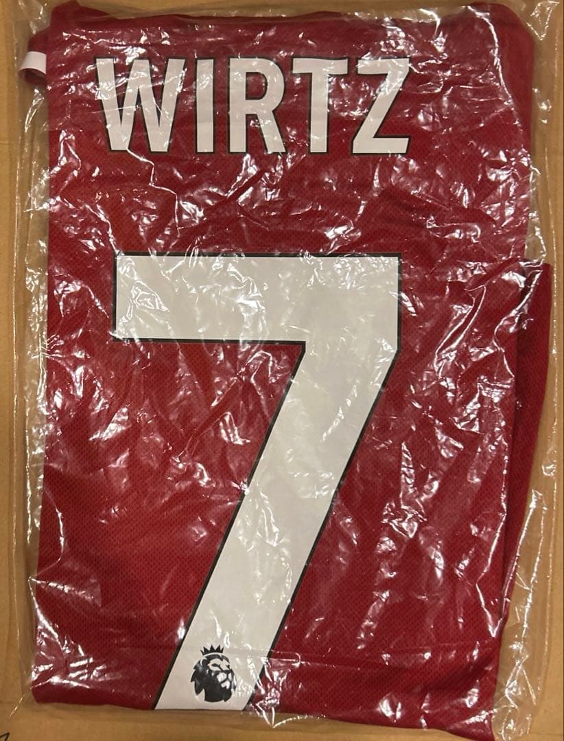 wirtz ヴィルツ　ユニフォーム　リバプール　オーセンティック　ホーム　長袖
