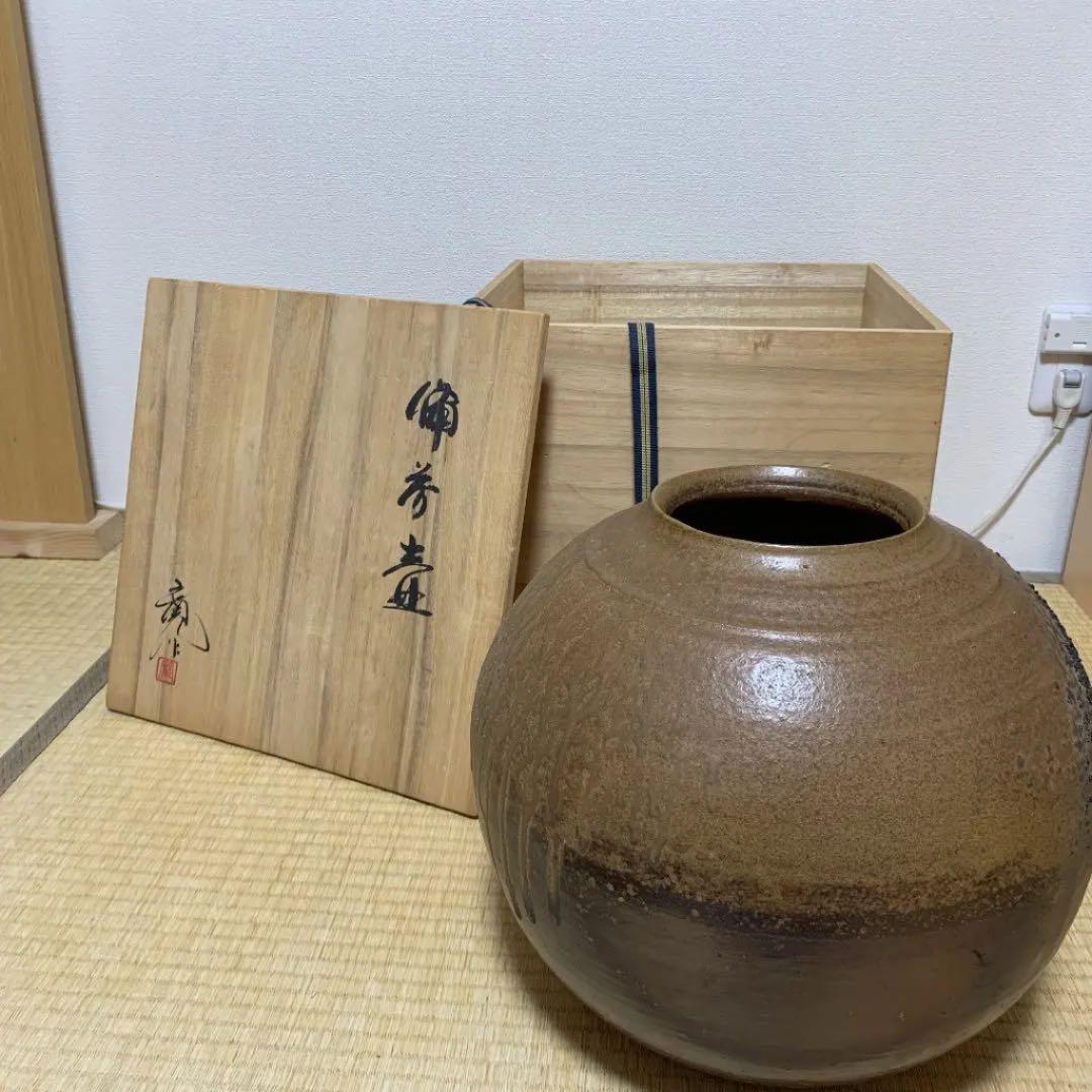 備前焼の壺