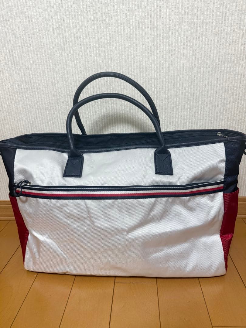 美品！トミーヒルフィガーゴルフ ミックスマテリアルトートバッグ　THMG1FB8
