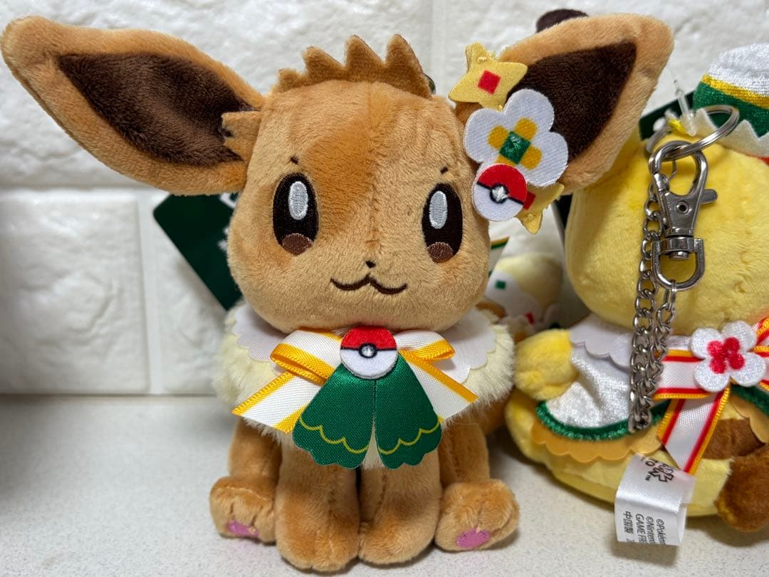 【顔厳選】ピカチュウ イーブイ ぬいぐるみ キーホルダー ポケパーク