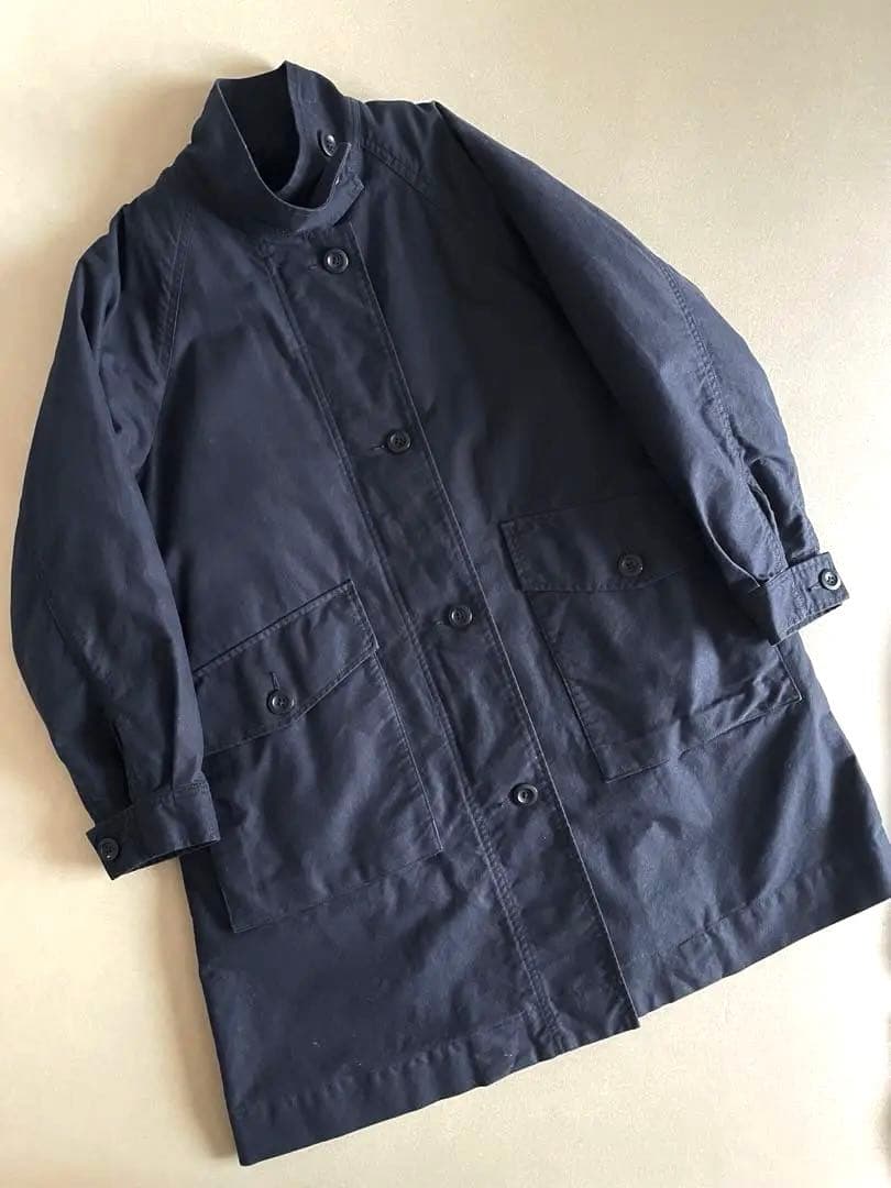 MHL.UNEVEN COTTON CANVAS ステンカラーコート