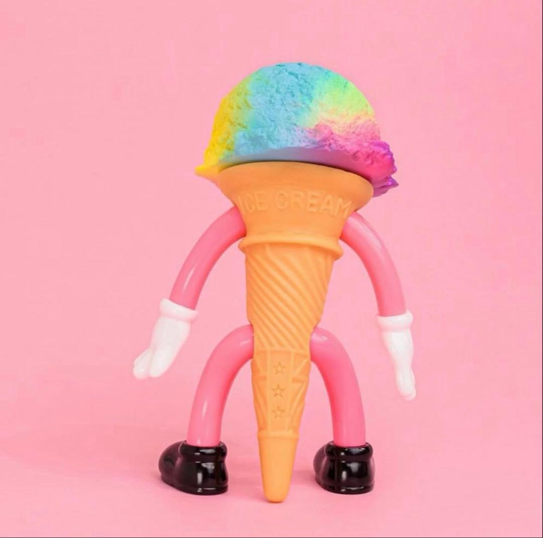 限定品　FLAVORS マジカルレインボー アイスクリーム/フレーバーズ ソフビ
