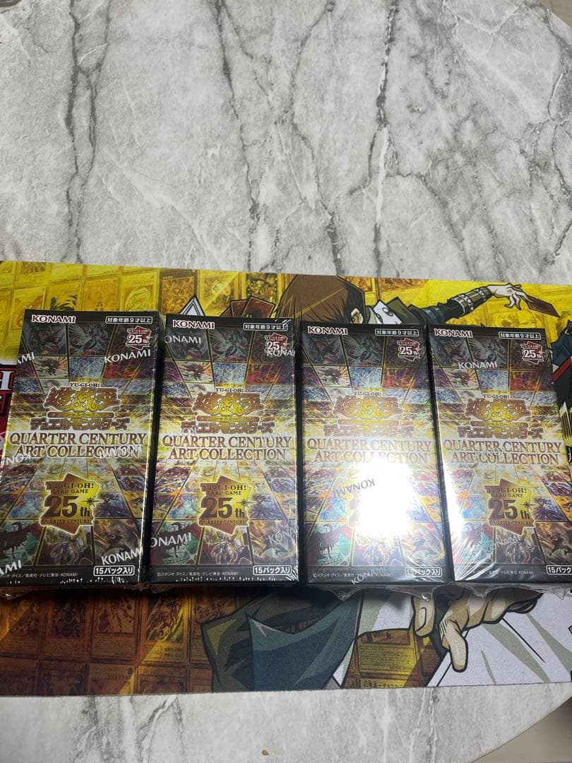 遊戯王　アートコレクションBOX　未開封 シュリンク付　4BOX