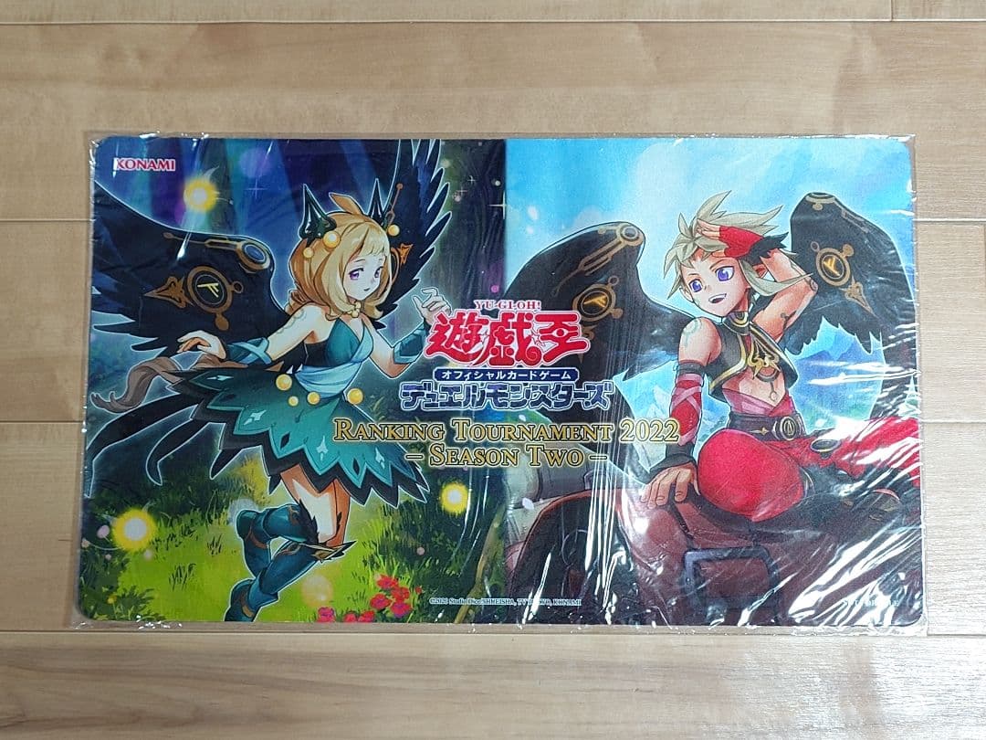 【超希少・未開封】遊戯王 公式 神碑の翼ムニン 神碑の翼フギン プレイマット