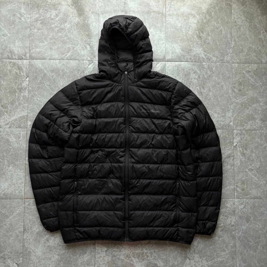 【人気カラー‼️】Eddie Bauer ダウンジャケット 軽量　ブラック L