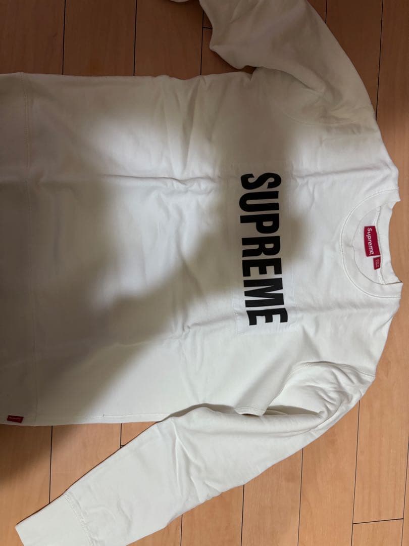 Supreme ホワイト ロゴ トレーナー