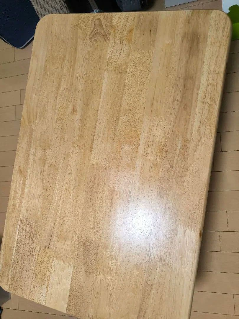 美品 ローテーブル 机 折りたたみ 90×60cm 天然木
