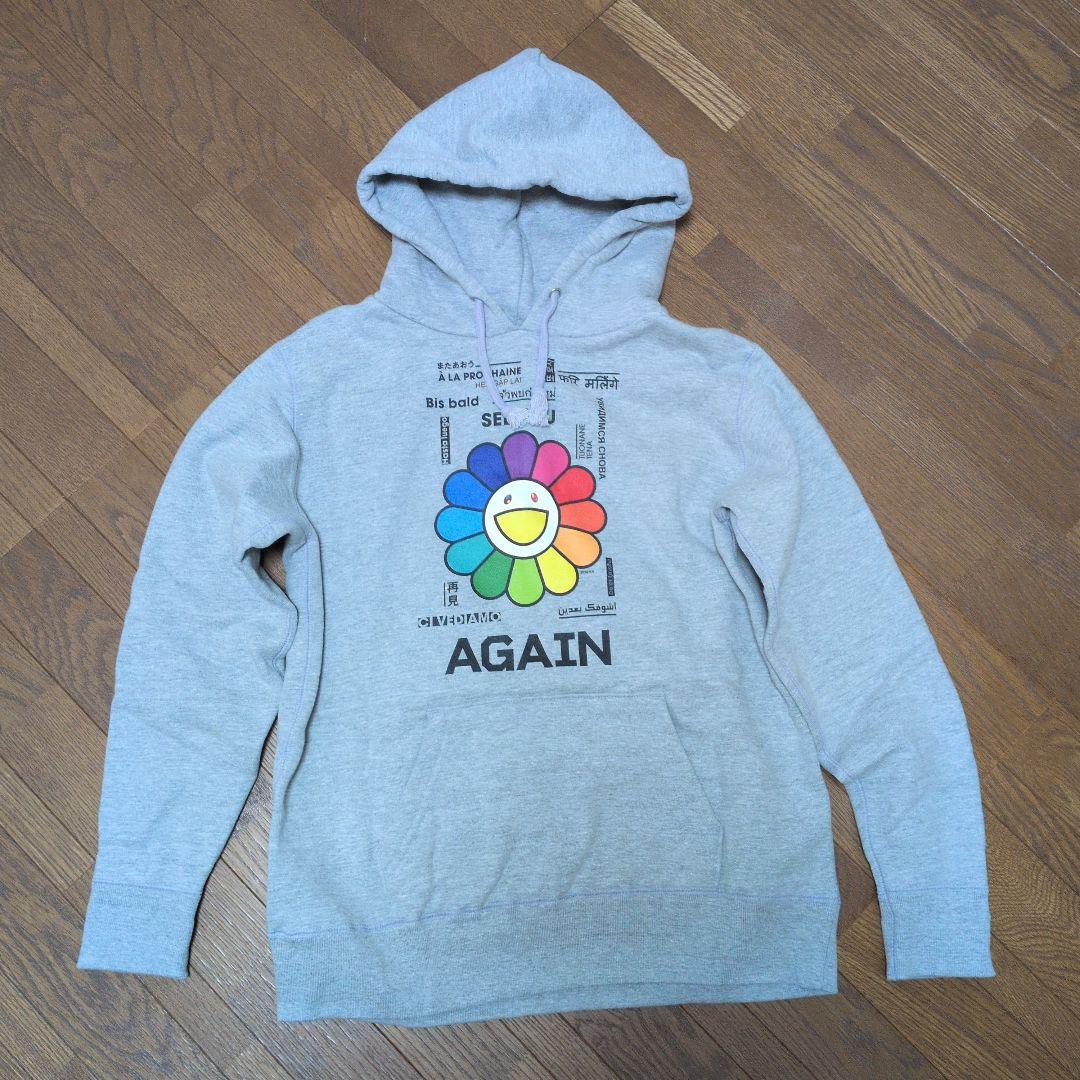 ✿ゆず✕村上隆✿AGAINパーカー　グレー　Mサイズ　★新品未使用★