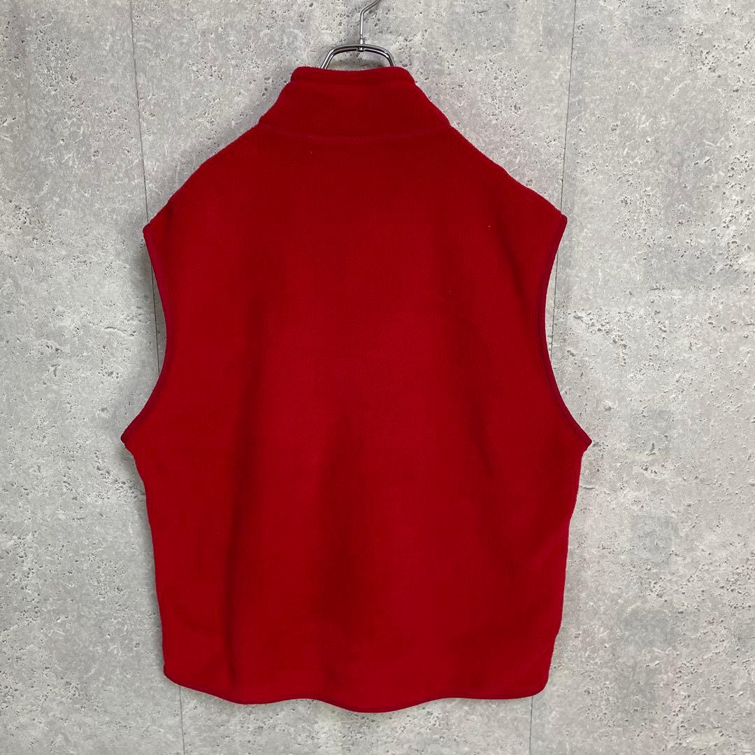 パタゴニア　USA製 90s シンチラベスト　刺繍ロゴ　フリース　XL