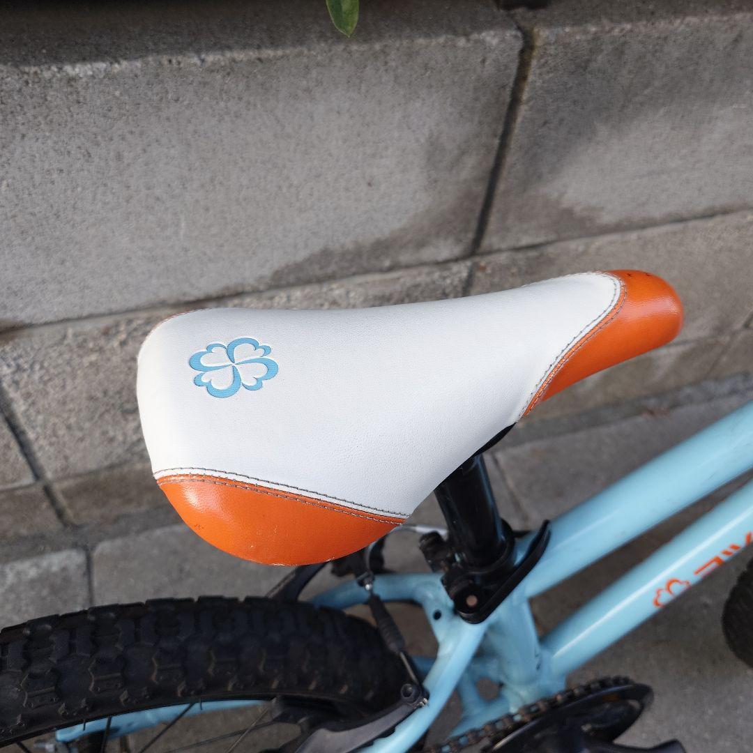 【手渡し　東京】ヨツバサイクル　18インチ　ブルー