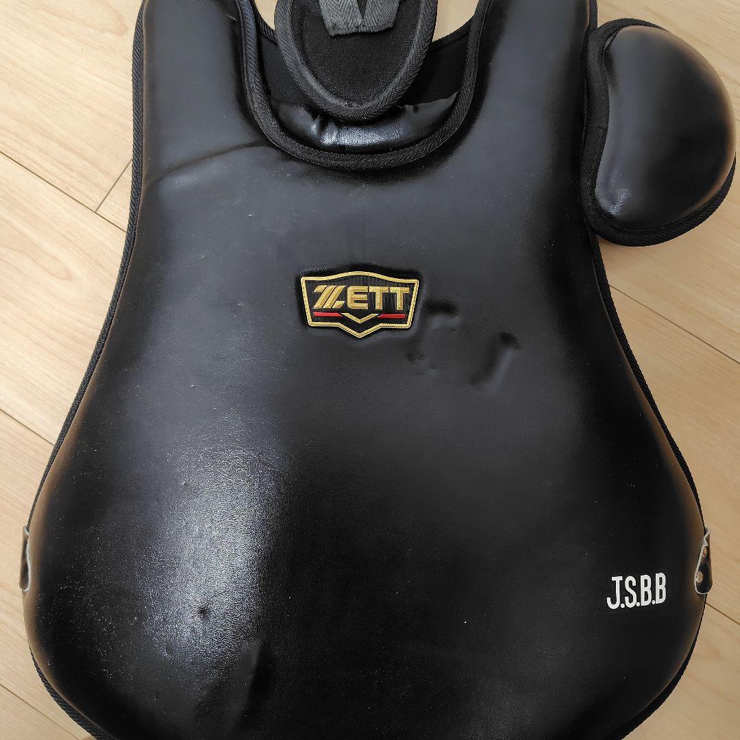 ZETTプロステイタス軟式用 キャッチャー防具セット ブラック