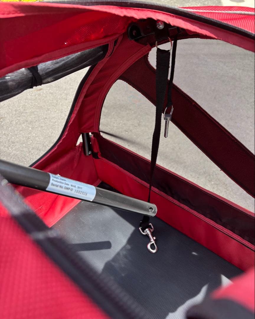 赤いペットカート　エアバギー　AirBuggy トゥインクル