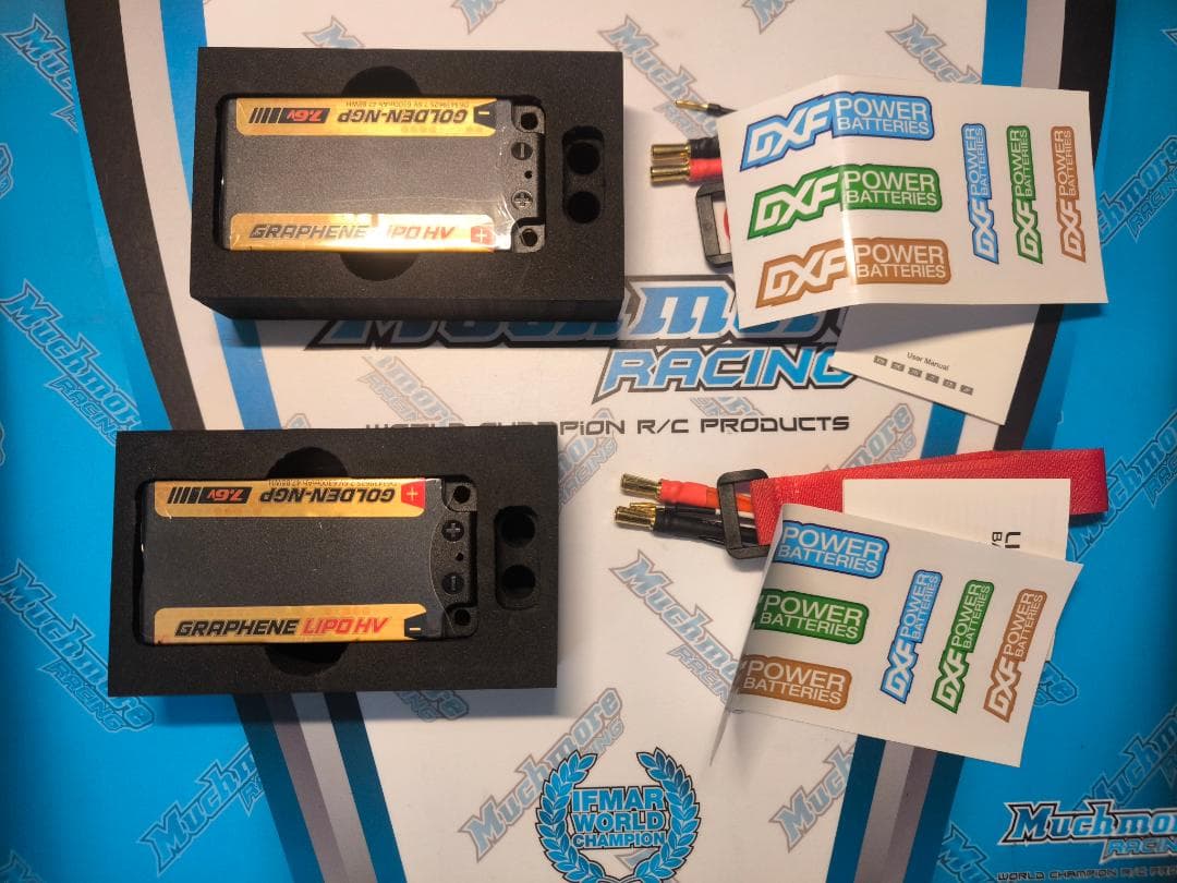 新品　ショートリポバッテリー 厚型 DXF 6300mah 140C　2個セット