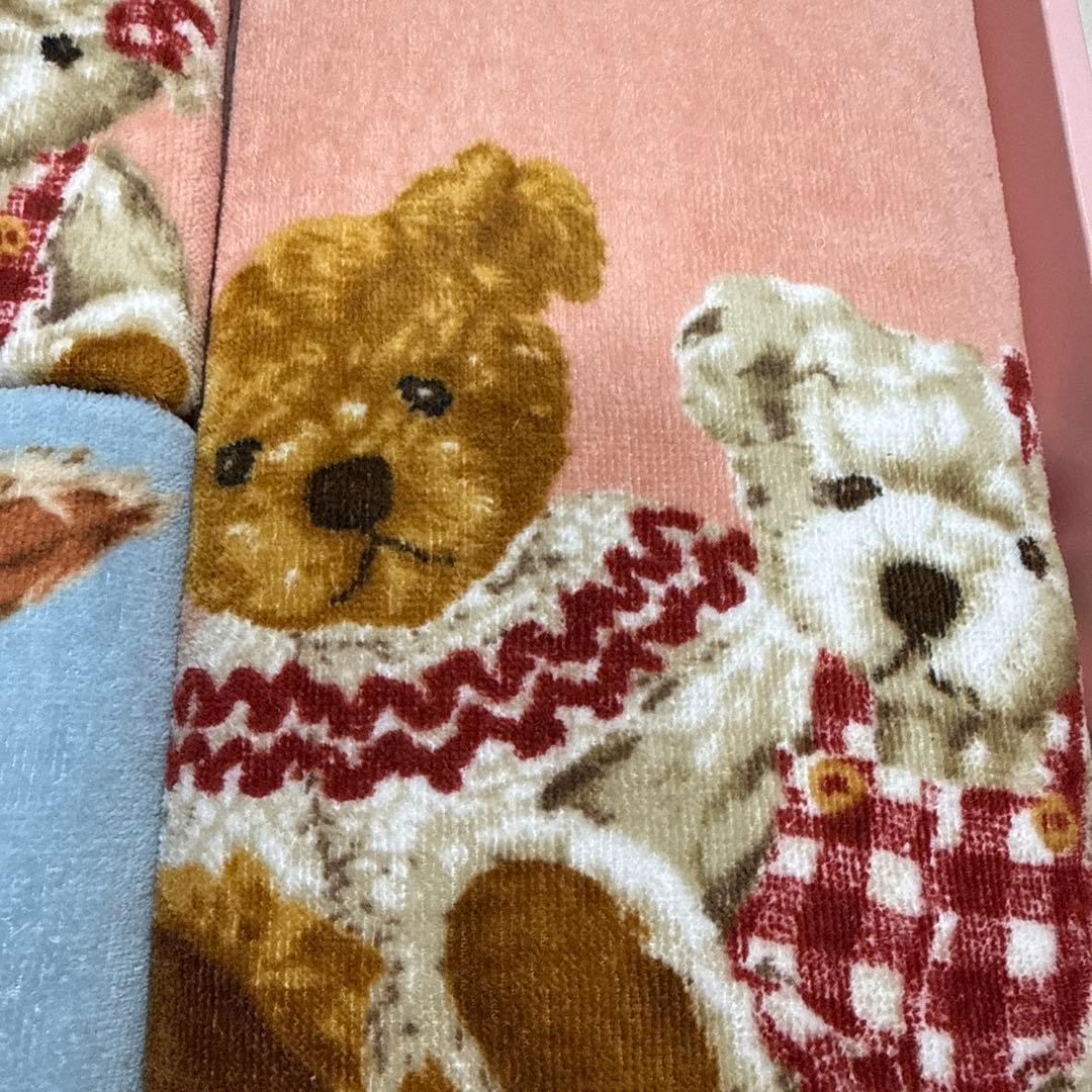 希少　PINKHOUSE バスタオル&フェイスタオルセット　未使用　クマとウサギ