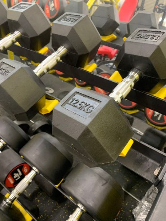 ラバーヘックス  ダンベル12.5kg から20kg