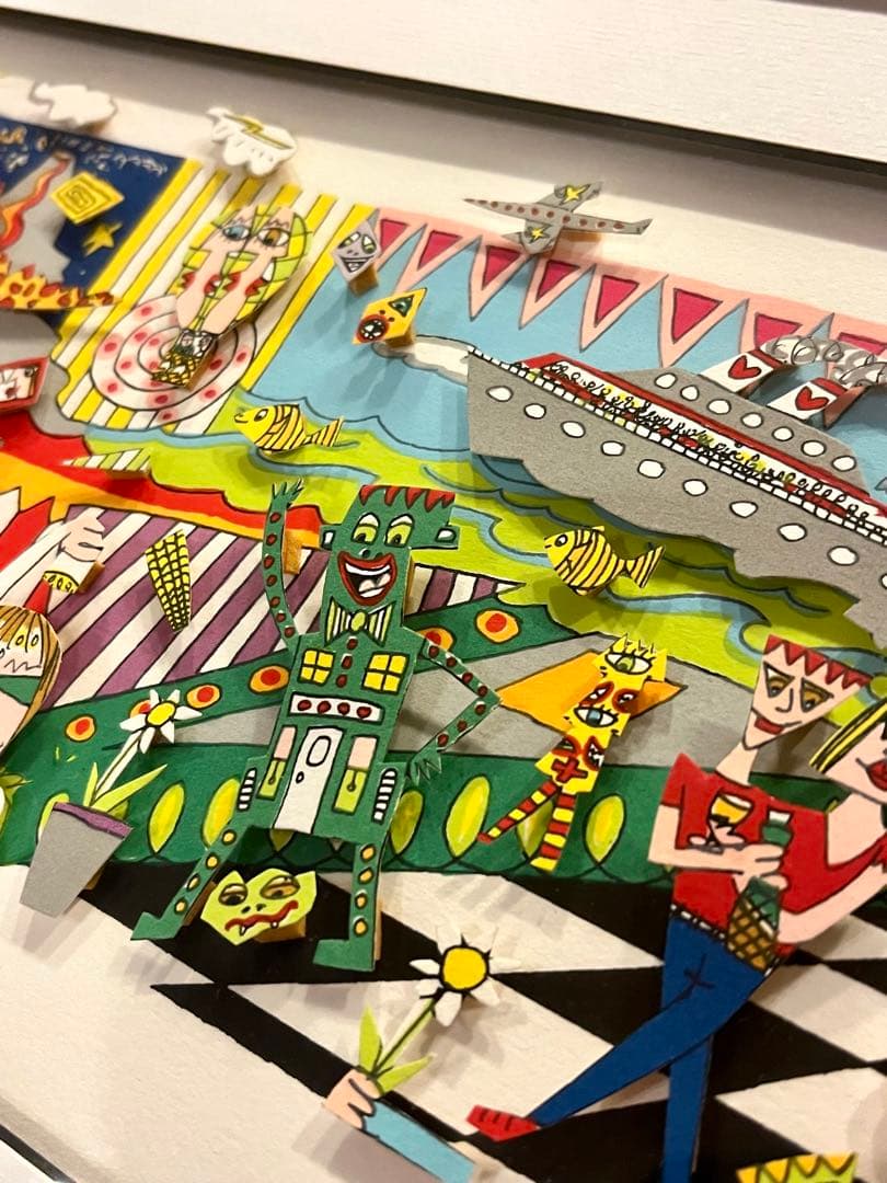★大型作品&極美品★ジェームスリジィ作 「Follow the Sun」