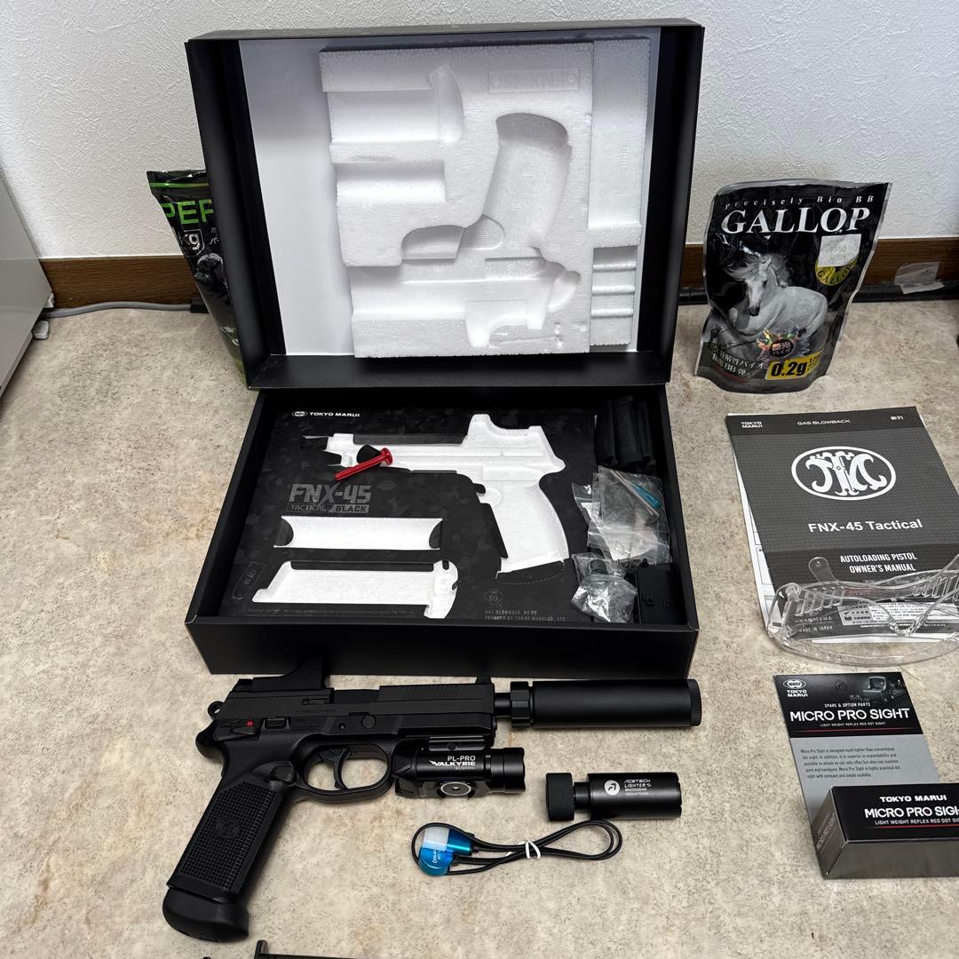 東京マルイ ガスブローバックFNX-45Tactical完全セット