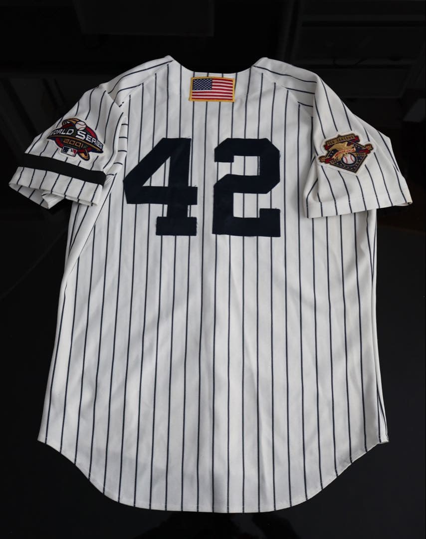 MLB ヤンキース マリアノ・リベラ 2001年 ホームジャージ