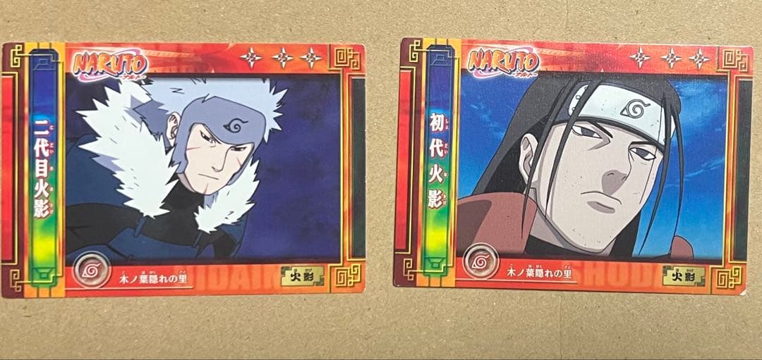 NARUTO カード　初代火影NO.38 二代目火影NO.39