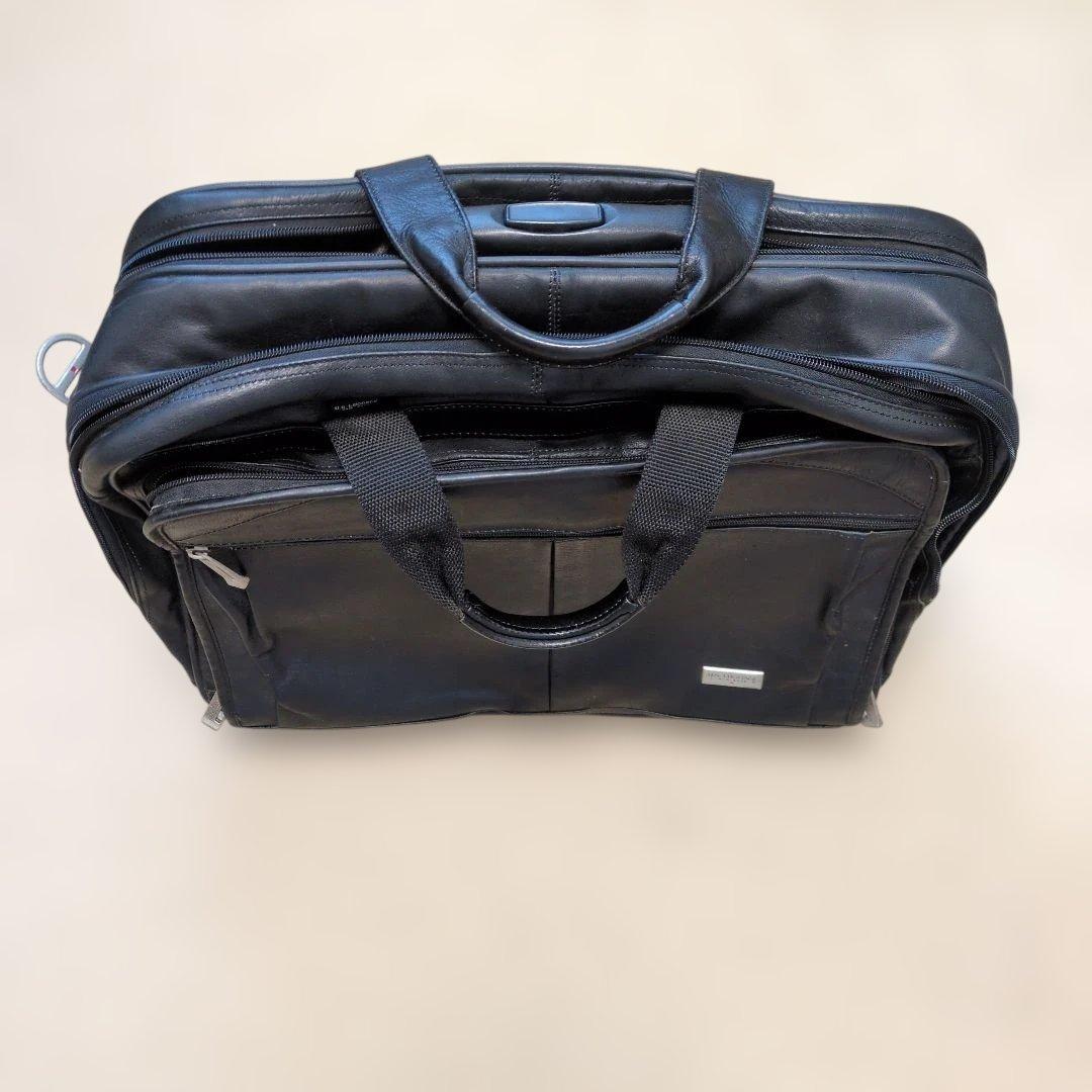 柔らかい高級本革3way自立キャリーオンバッグ　US LUGGAGE N.Y.