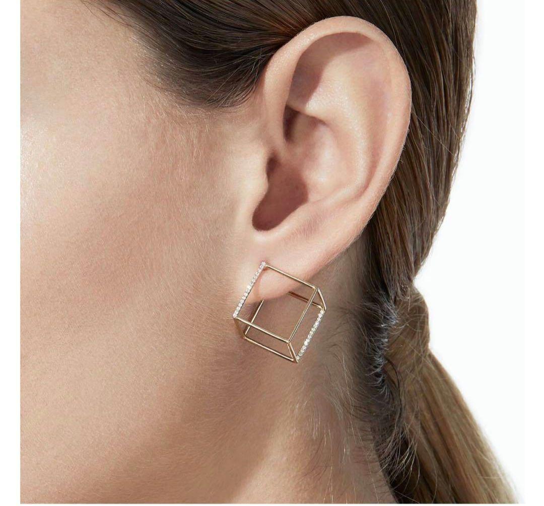 アクセサリー Shihara Diamond Square Pierce 15
