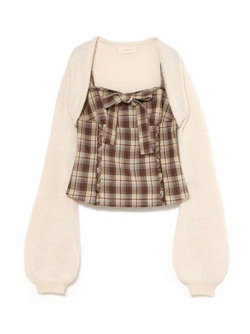 トップス andmary Tyla ribbon set tops