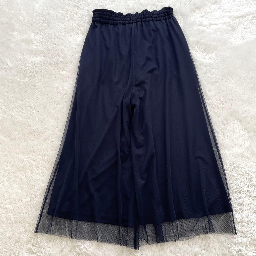 ブルーレーベルクレストブリッジ✨ソフトチュールパンツ　チェック　リボン　手洗い可