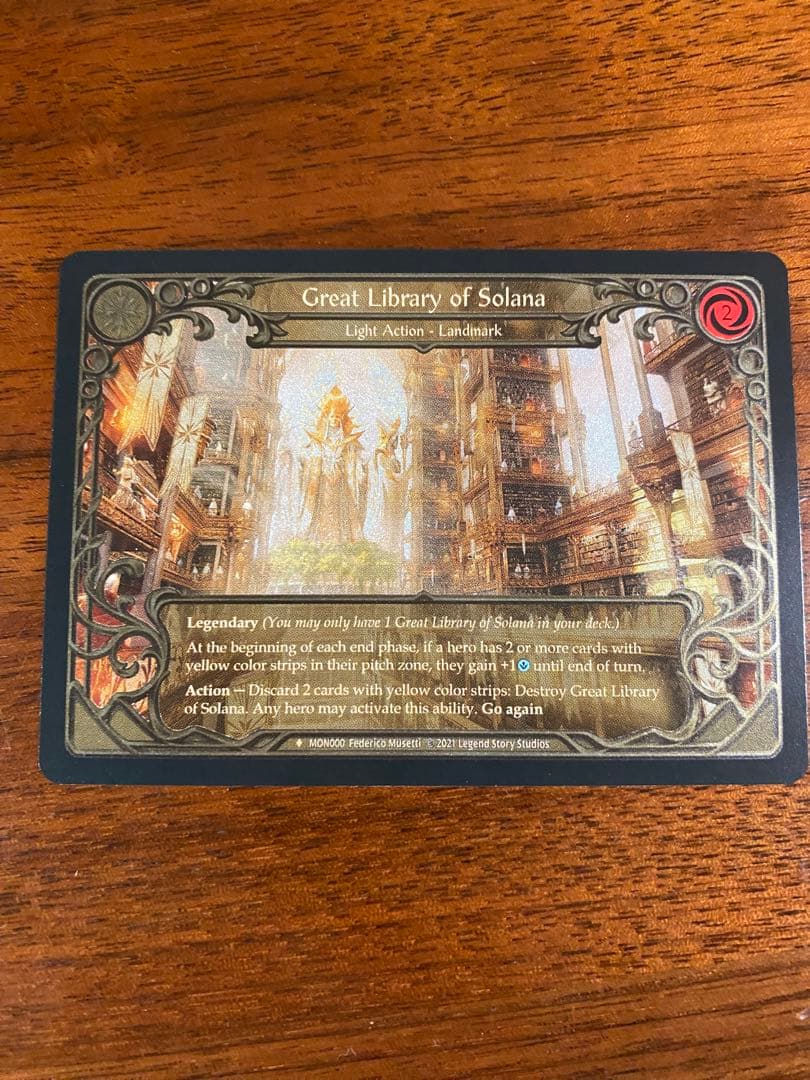 その他 great library of solana CF cold foil