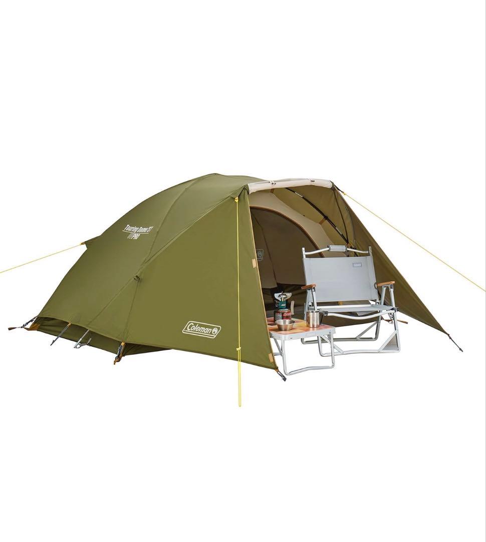 Coleman ツーリングテント オリーブグリーン　別売りキャノピーポール付き
