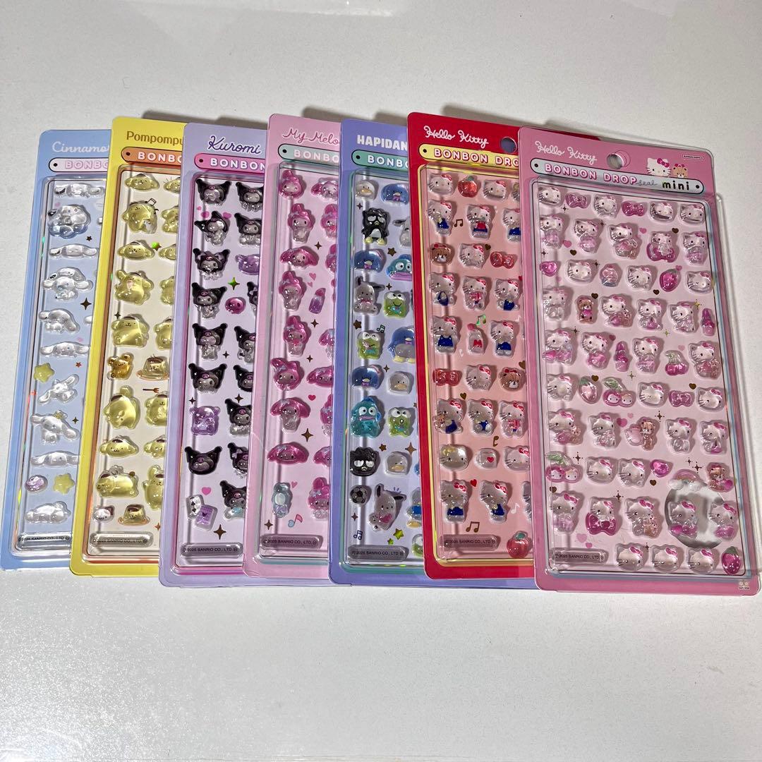 ボンボンドロップシールmini サンリオ7種