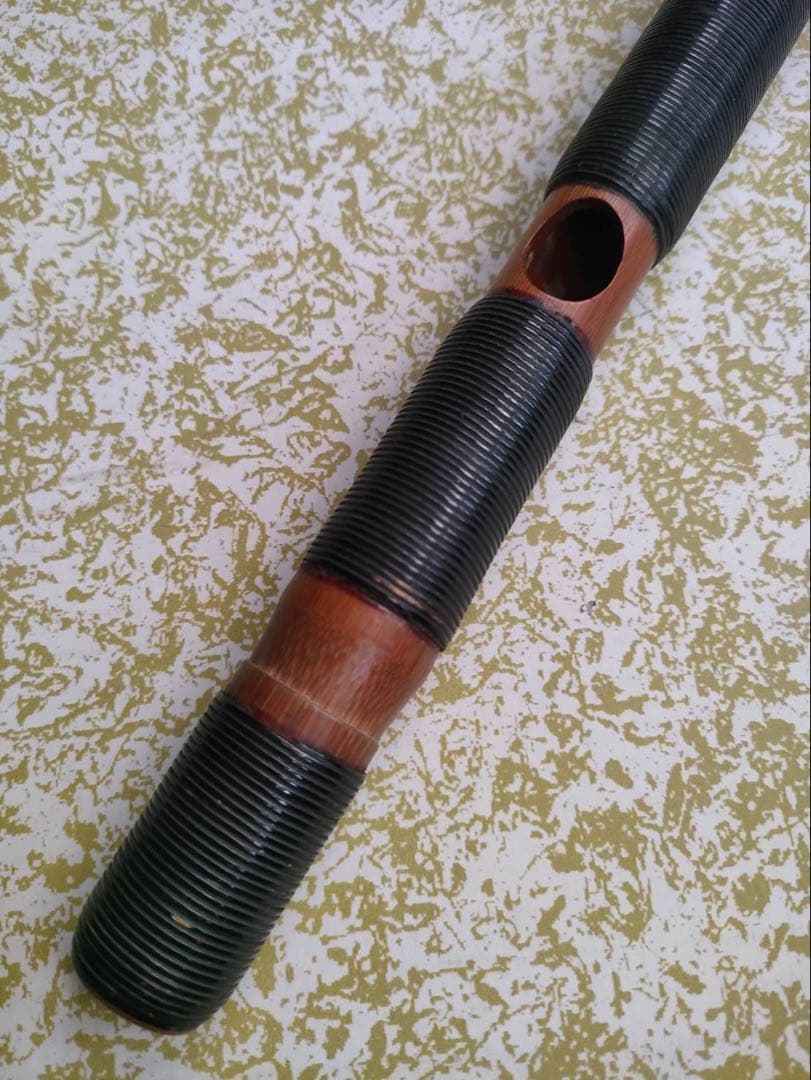 龍笛 本管 竹製 木箱付